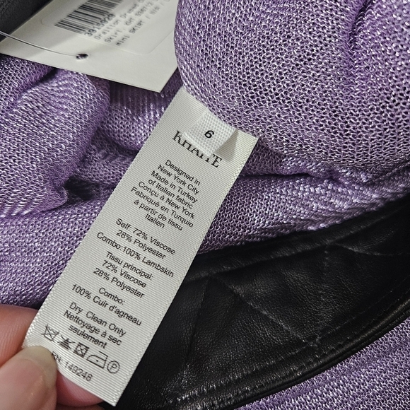 Khaite Lavender Draitton Draped Crystal Mesh Mini Skirt NWT - Picture 13 of 13